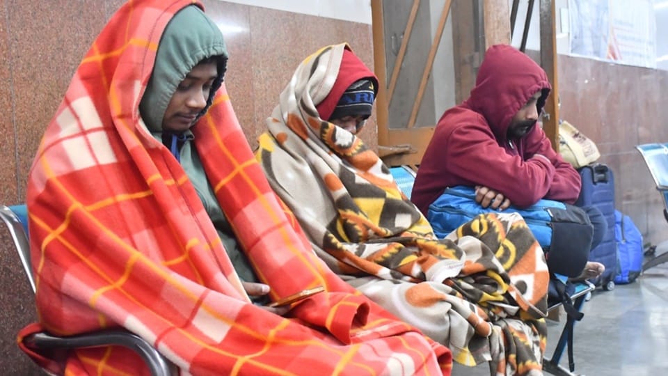 Moradabad experienced weather as cold as Nainital and Haridwar; routes of four trains were changed
