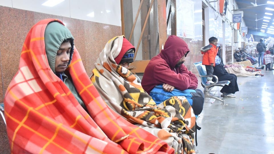 Moradabad experienced weather as cold as Nainital and Haridwar; routes of four trains were changed