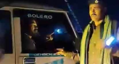 dagaraha checkpost asi assault illegal extortion viral video road block purnea police investigation