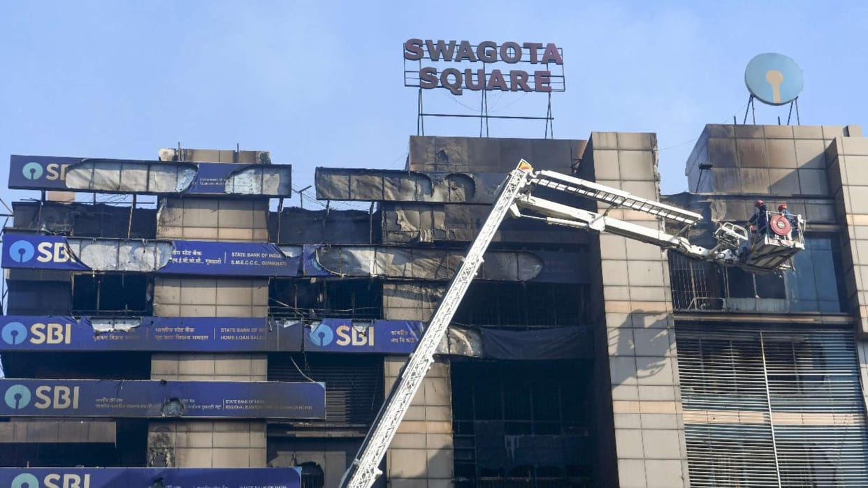 Guwahati multi-storey building Fire Updates situation remains out of control even after many hour