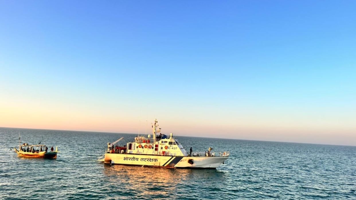 Coast Guard seizes Pakistani boat in Indian waters apprehends 11 crew members