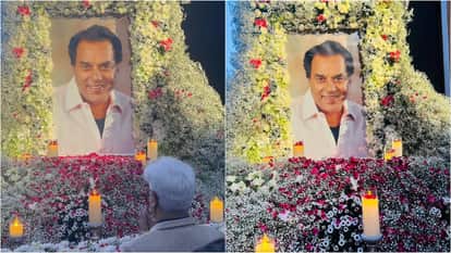 Fans not allowed to Hema Malini Esha Deol hosted Late Actor Dharmendra prayer meeting held in Delhi