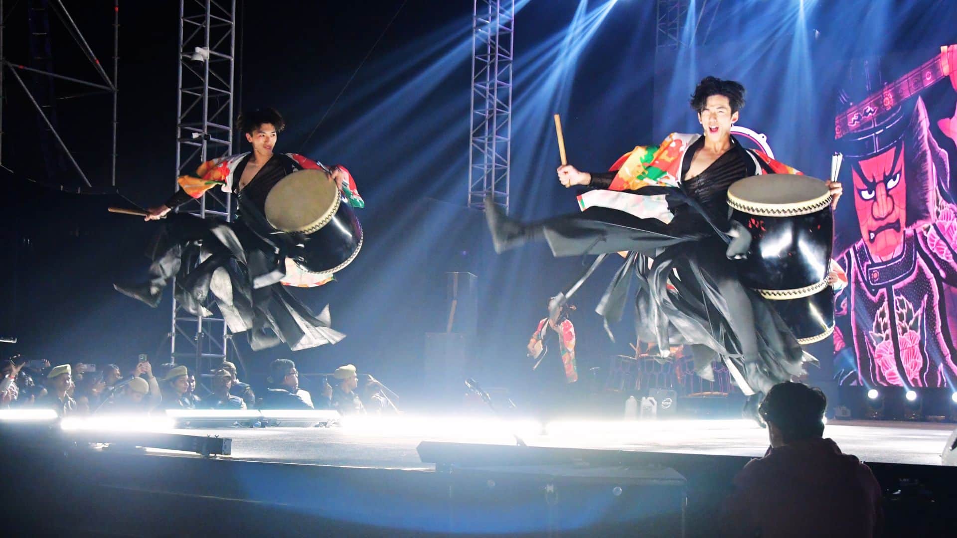 Japanese drums played in Kashi Youth danced at Namo Ghat evening of music and culture