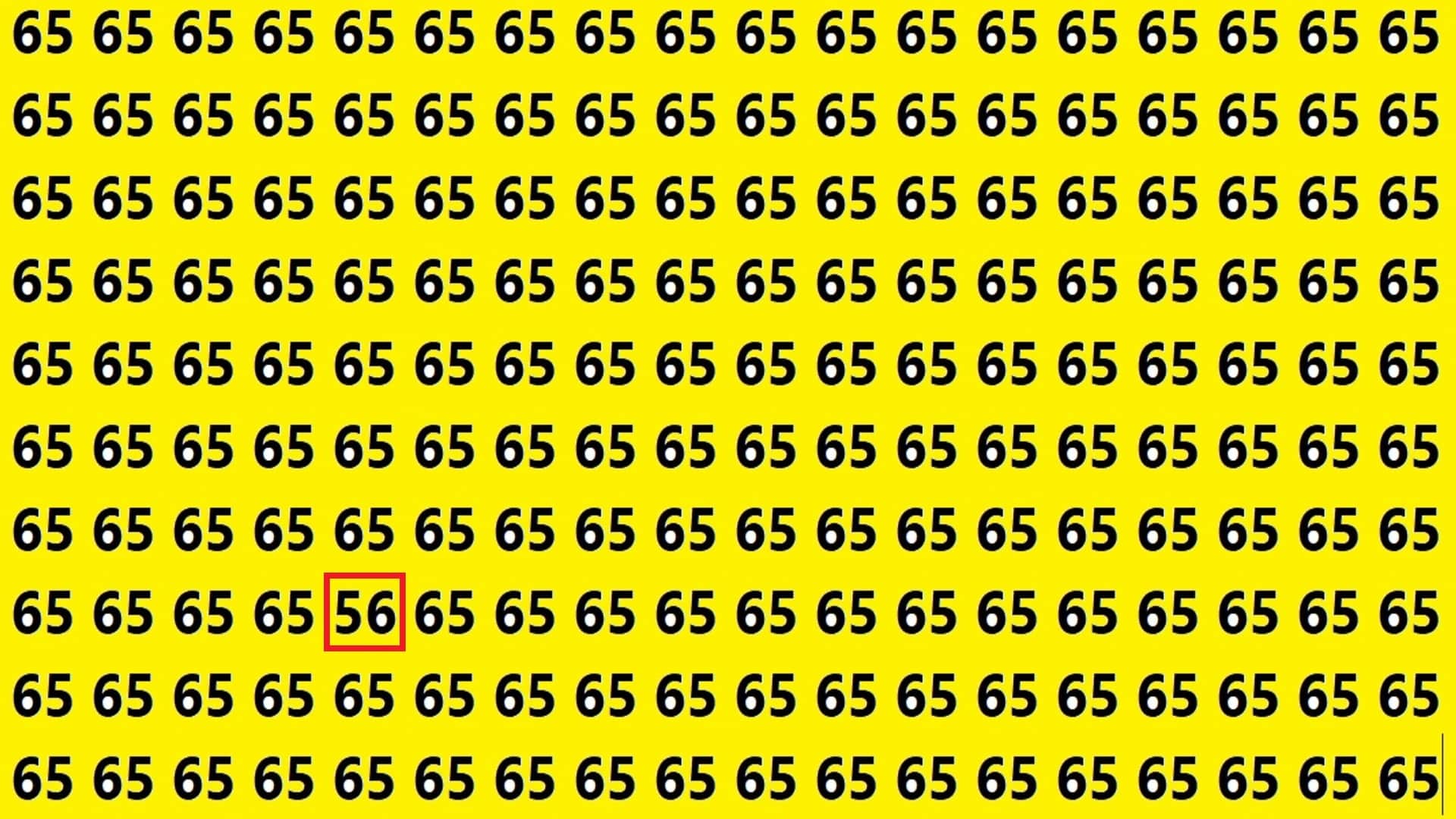 Optical Illusion iq test brain teaser image Can You Spot 56 Within 15 Seconds?