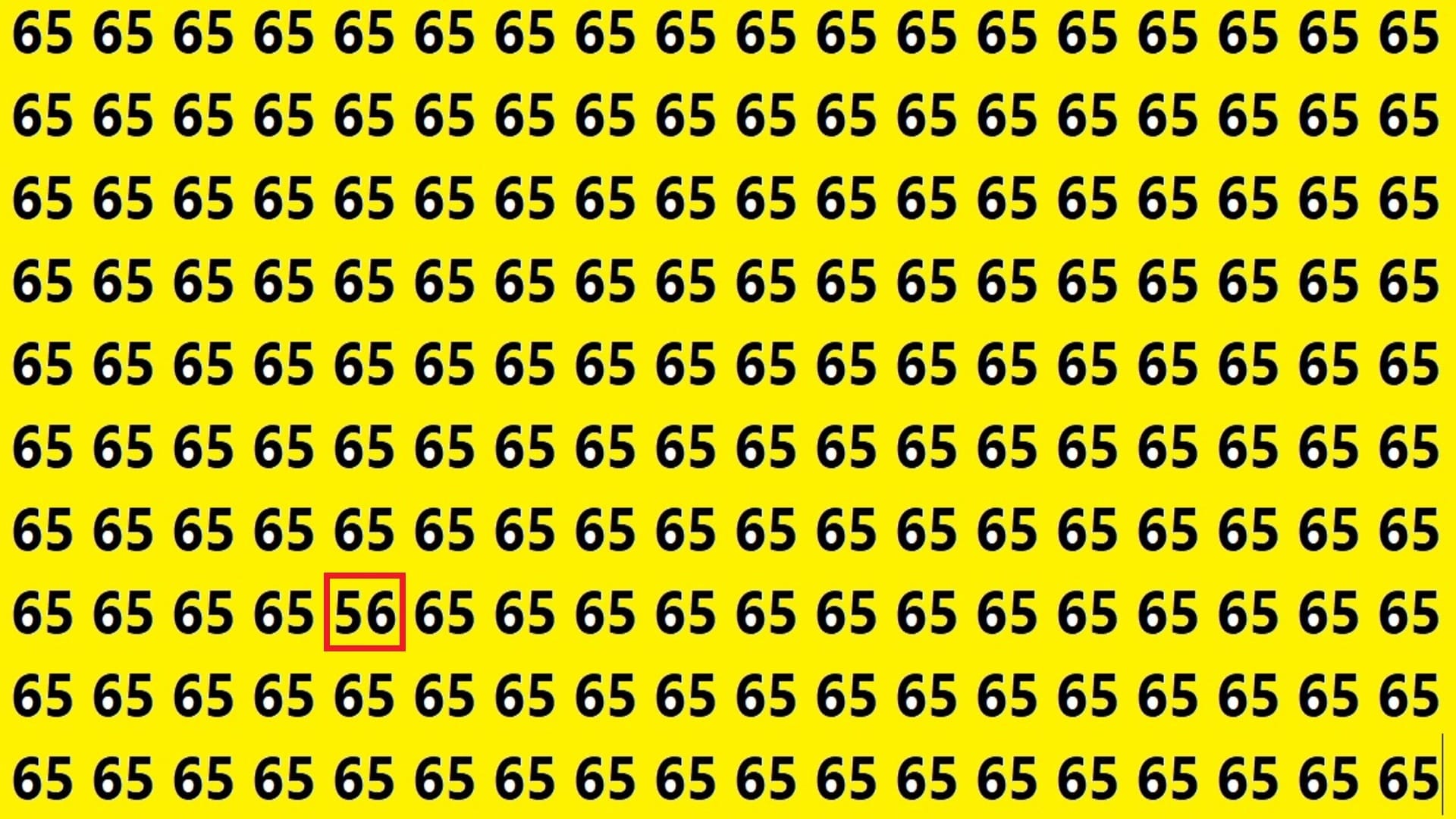 Optical Illusion iq test brain teaser image Can You Spot 56 Within 15 Seconds?