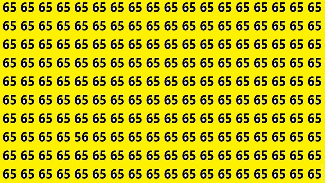 Optical Illusion iq test brain teaser image Can You Spot 56 Within 15 Seconds?