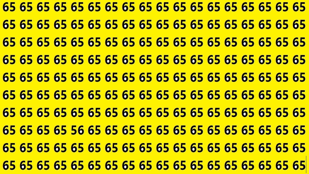 Optical Illusion iq test brain teaser image Can You Spot 56 Within 15 Seconds?