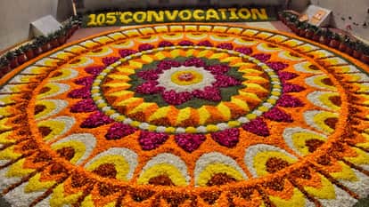BHU 105th Convocation 12,000 students receive degrees many degrees delivered to homes in varanasi