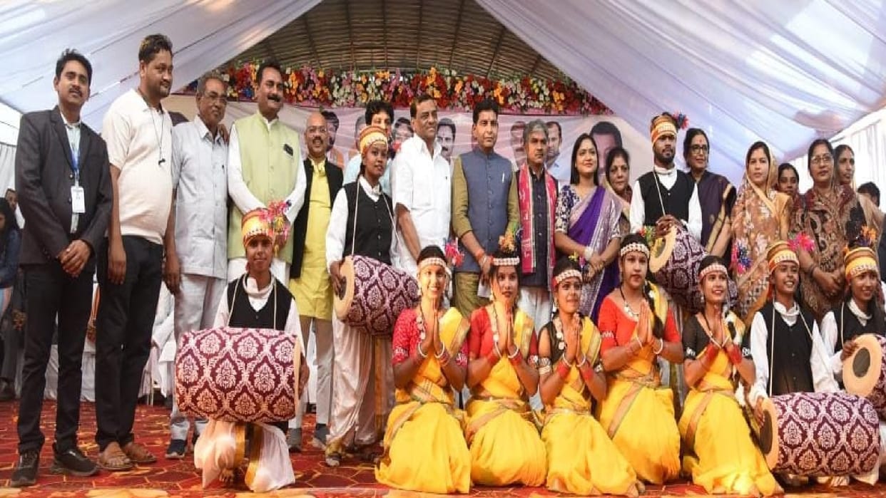 Minister Tankaram performed ground breaking ceremony for development works worth Rs 4 crore 65 lakh