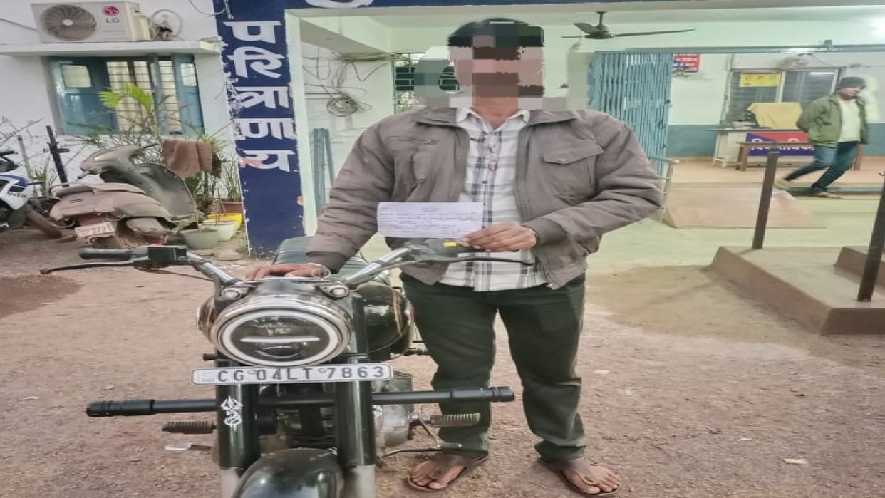 A youth was fined Rs 5,000 for speeding with a modified silencer in Raipur