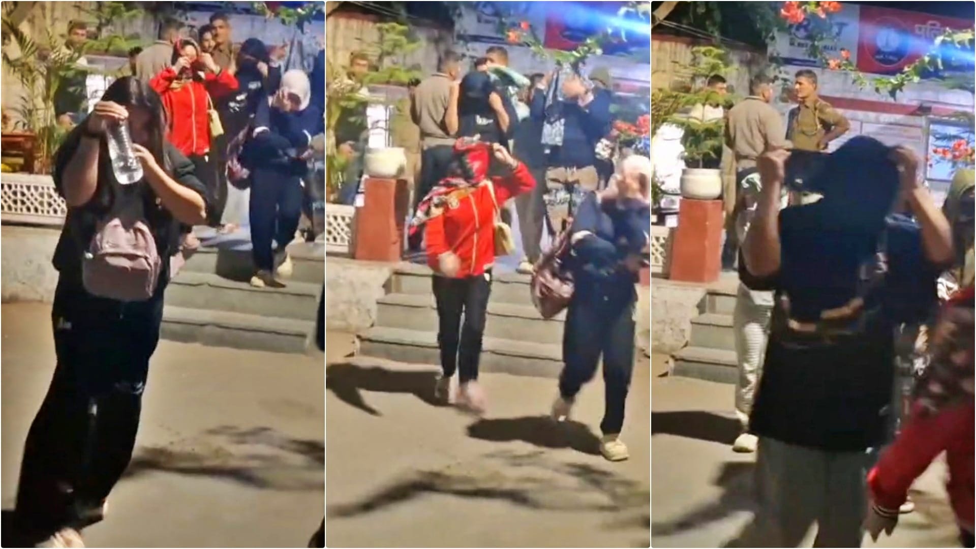पुलिस ने कार्रवाई के दौरान 11 विदेशी लड़कियों को हिरासत में लिया