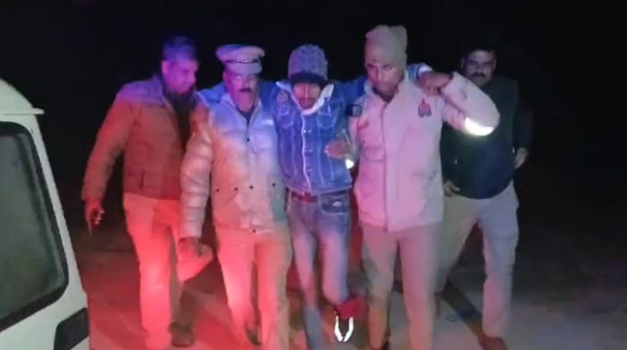 Unnao Man who killed someone for touching his bonfire wood arrested shot in the leg during police encounter