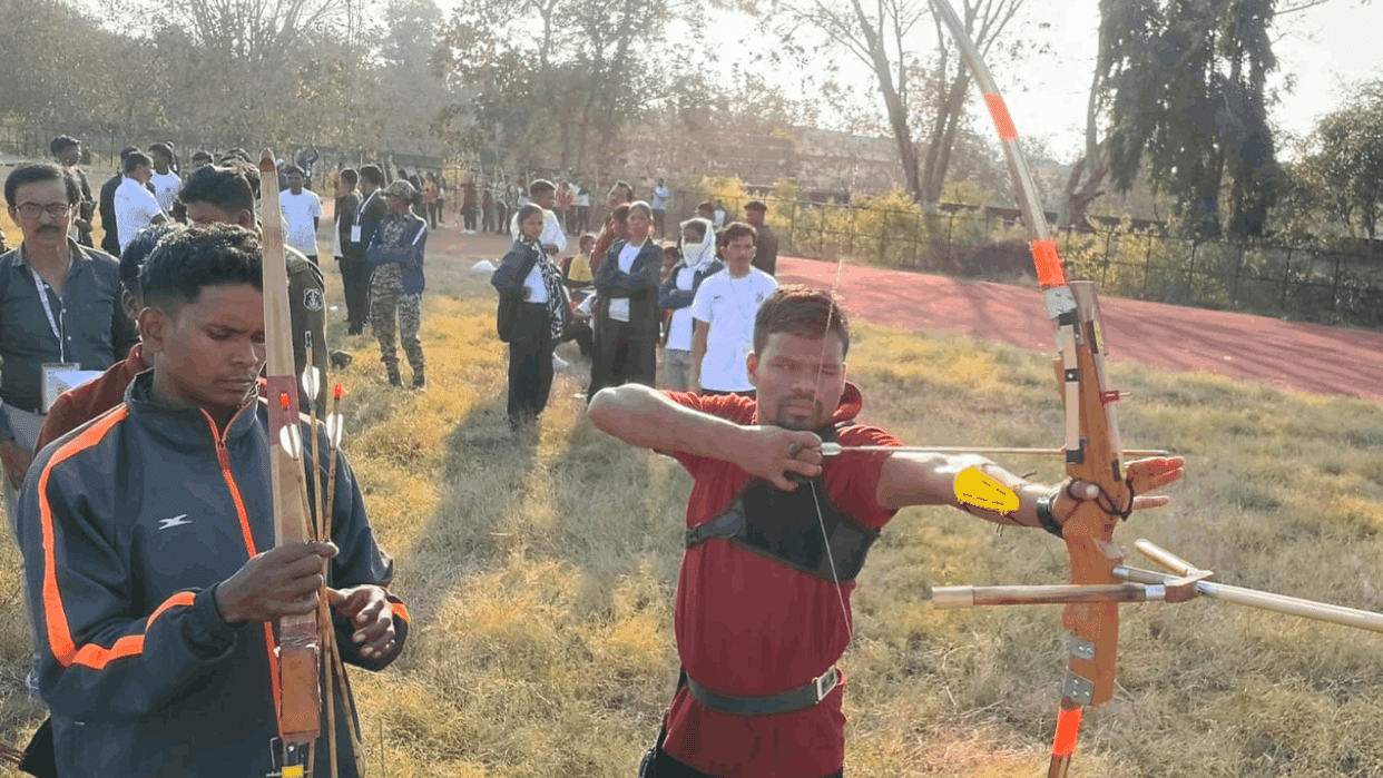Kishan from Bijapur created history at Bastar Olympics despit Naxalite IED blast