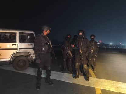 A mock drill was successfully organised here at the international airport.