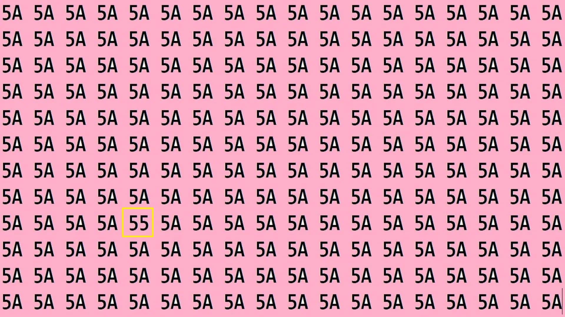 Optical Illusion IQ Test Brain Test If You Have Hawk Eyes Then Find 55 in 25 seconds