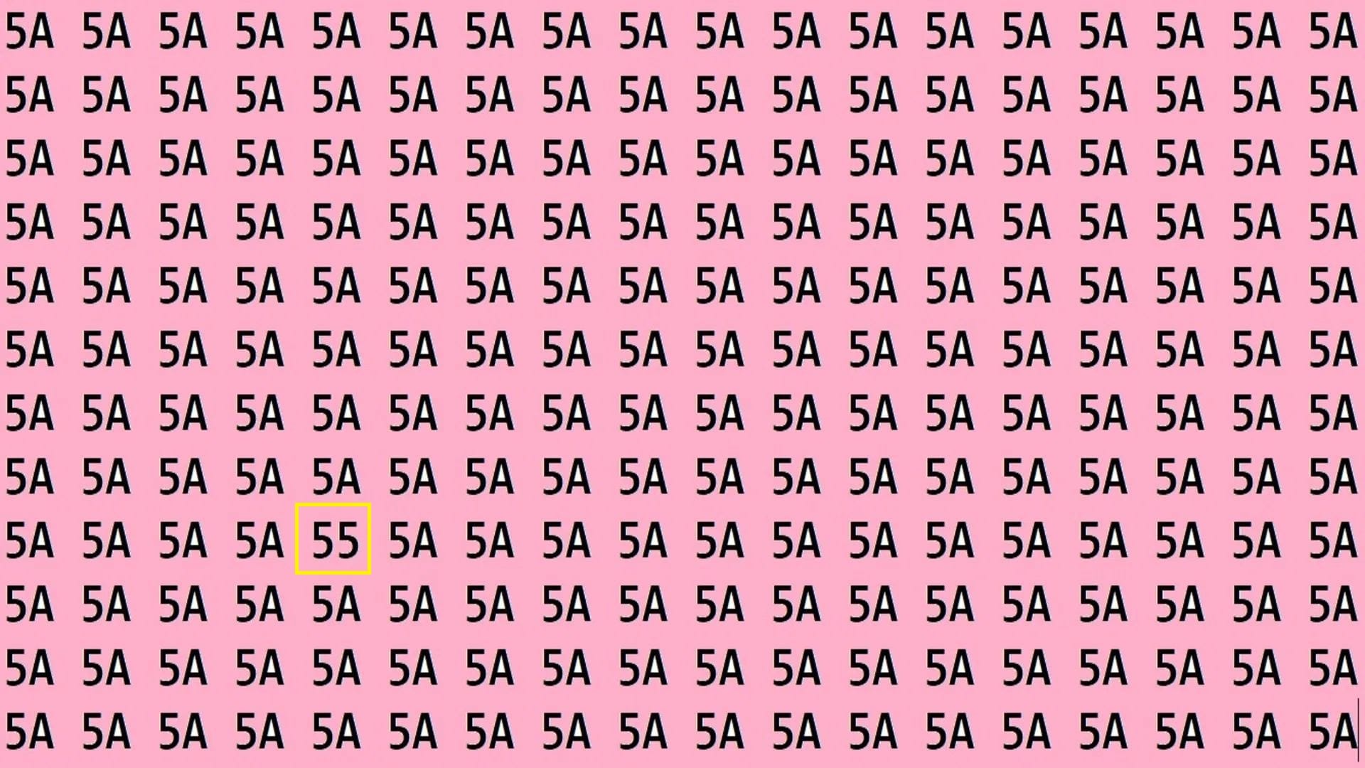 Optical Illusion IQ Test Brain Test If You Have Hawk Eyes Then Find 55 in 25 seconds