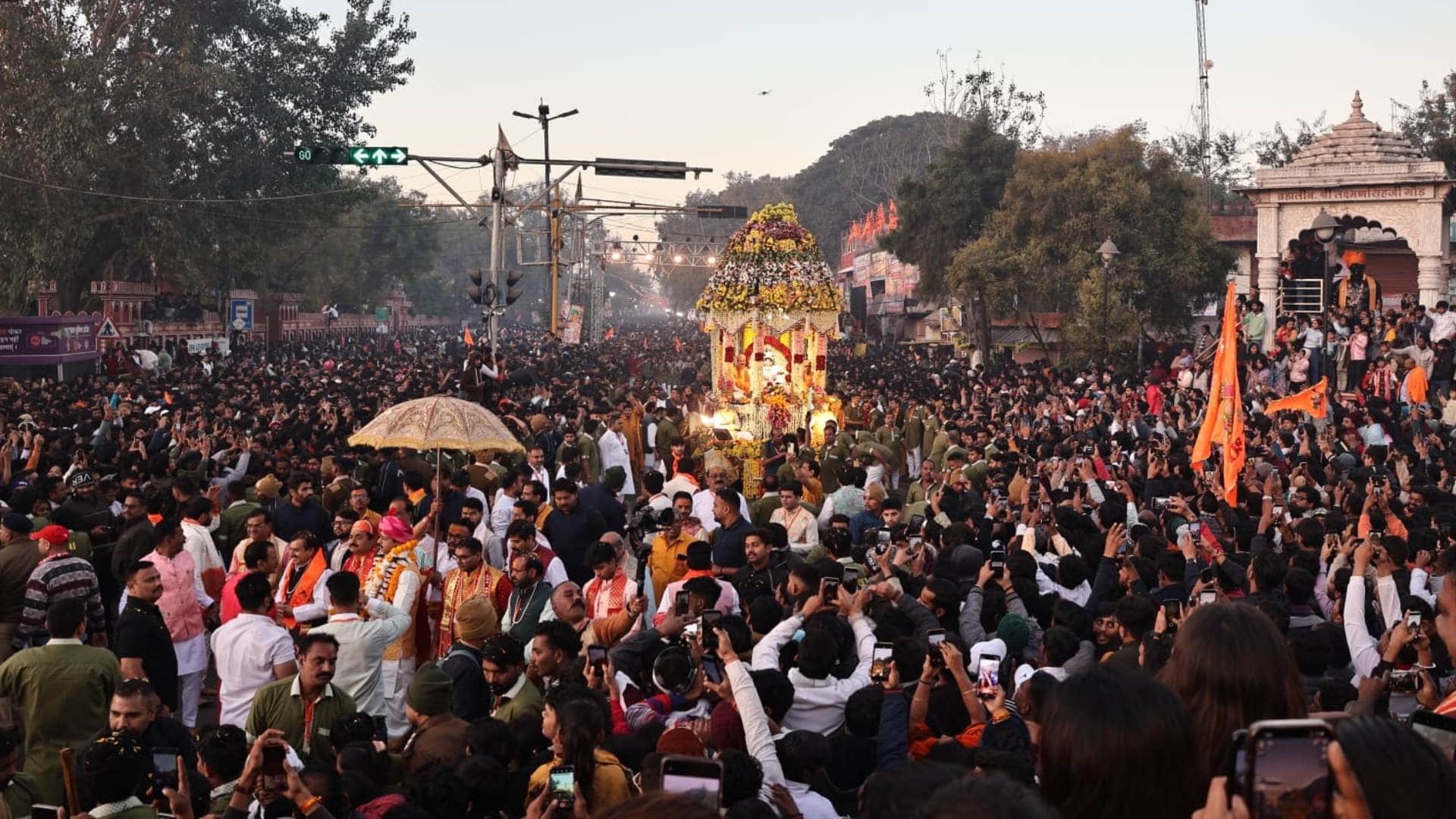 Indore News: More than two lakh devotees gathered in the grand morning procession of Ranjit Hanuman.