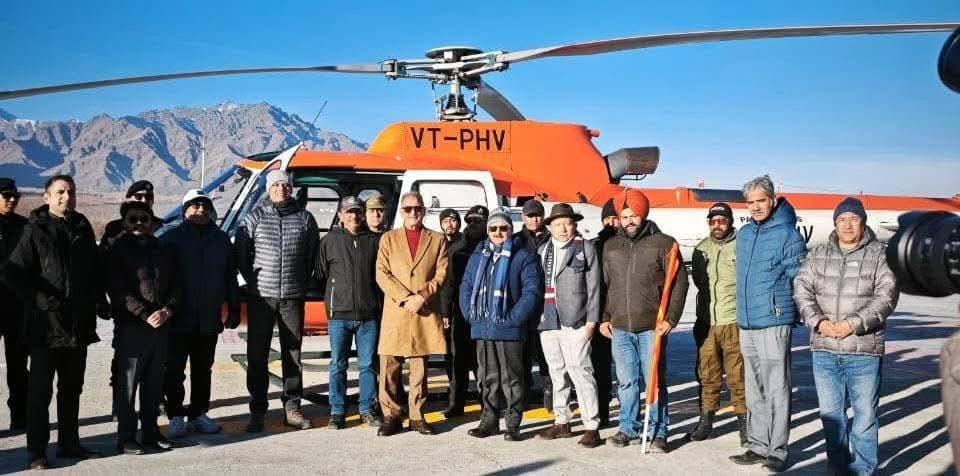 B-3 helicopter service begins in Ladakh, improving connectivity
