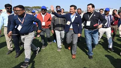 Players from Narayanpur delivered a stunning performance Baichung Bhutia attended the Bastar Olympics closing