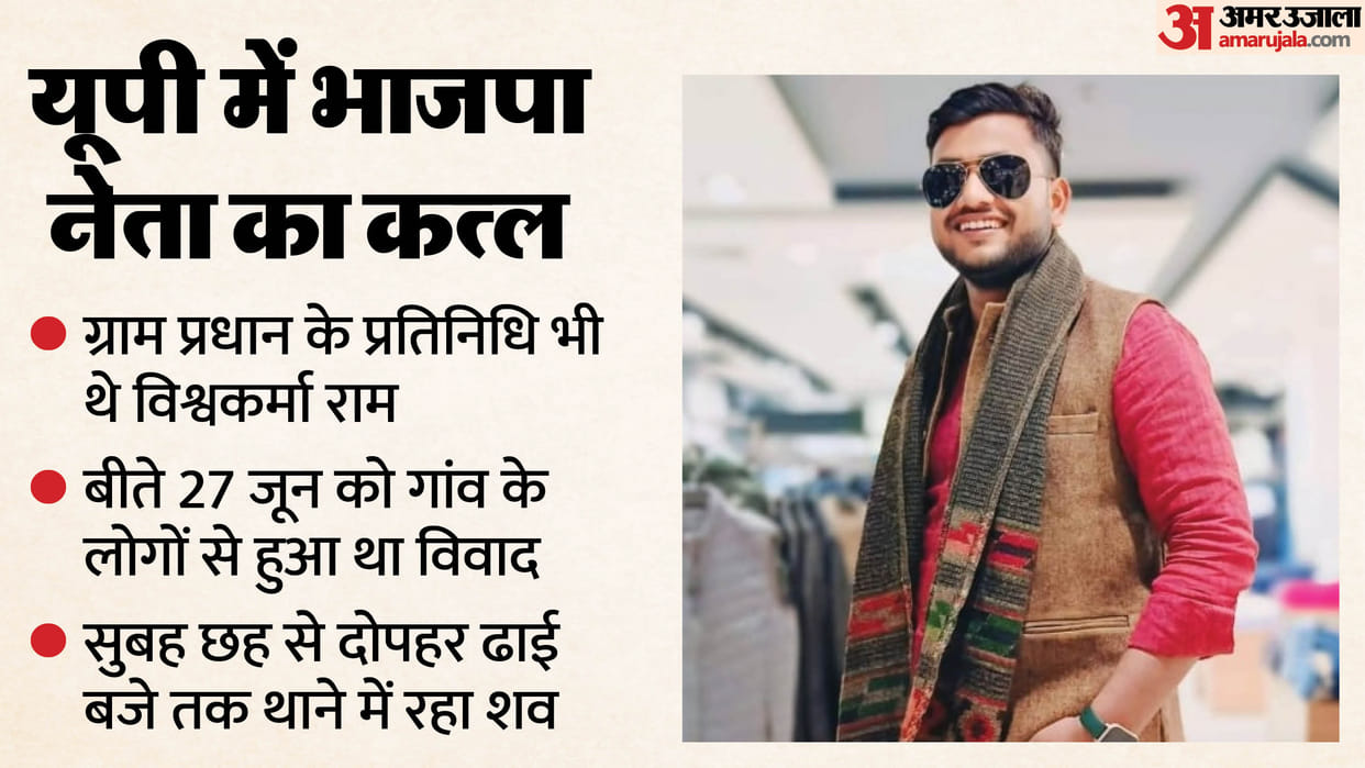 BJP leader murdered in Uttar Pradesh Vishwakarma Ram had gotten engaged just a month ago