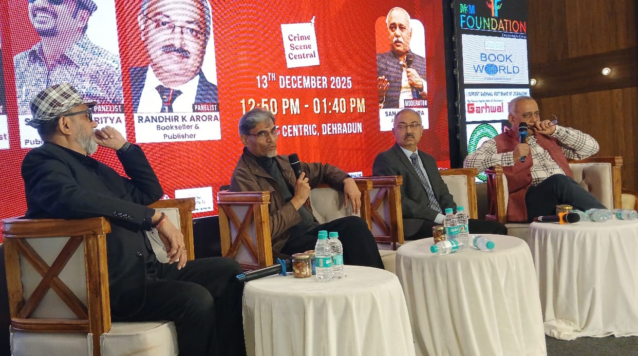 Dehradun Crime Literature Festival discussion on popular literature and its social- educational significance