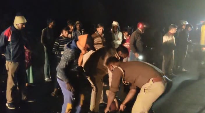 Kanpur Dehat Farmer riding bike dies after being hit by truck police seize truck search for absconding driver