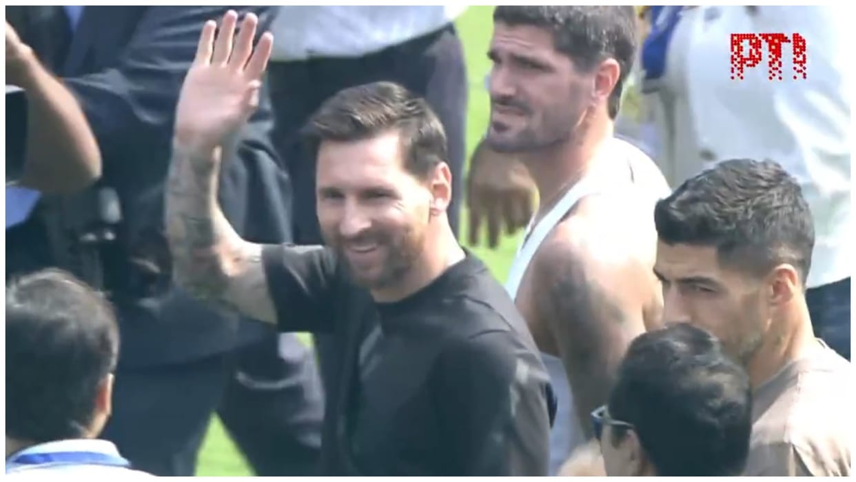 Lionel Messi: Amid Chaos, Heartwarming Moments as Messi Signs Jerseys of Nabi and Dipendu
