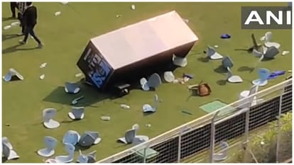 VIDEO: Lionel Messi Fans Create Chaos in Kolkata,Angry Over Early Exit from Stadium, Chairs and Bottles Thrown