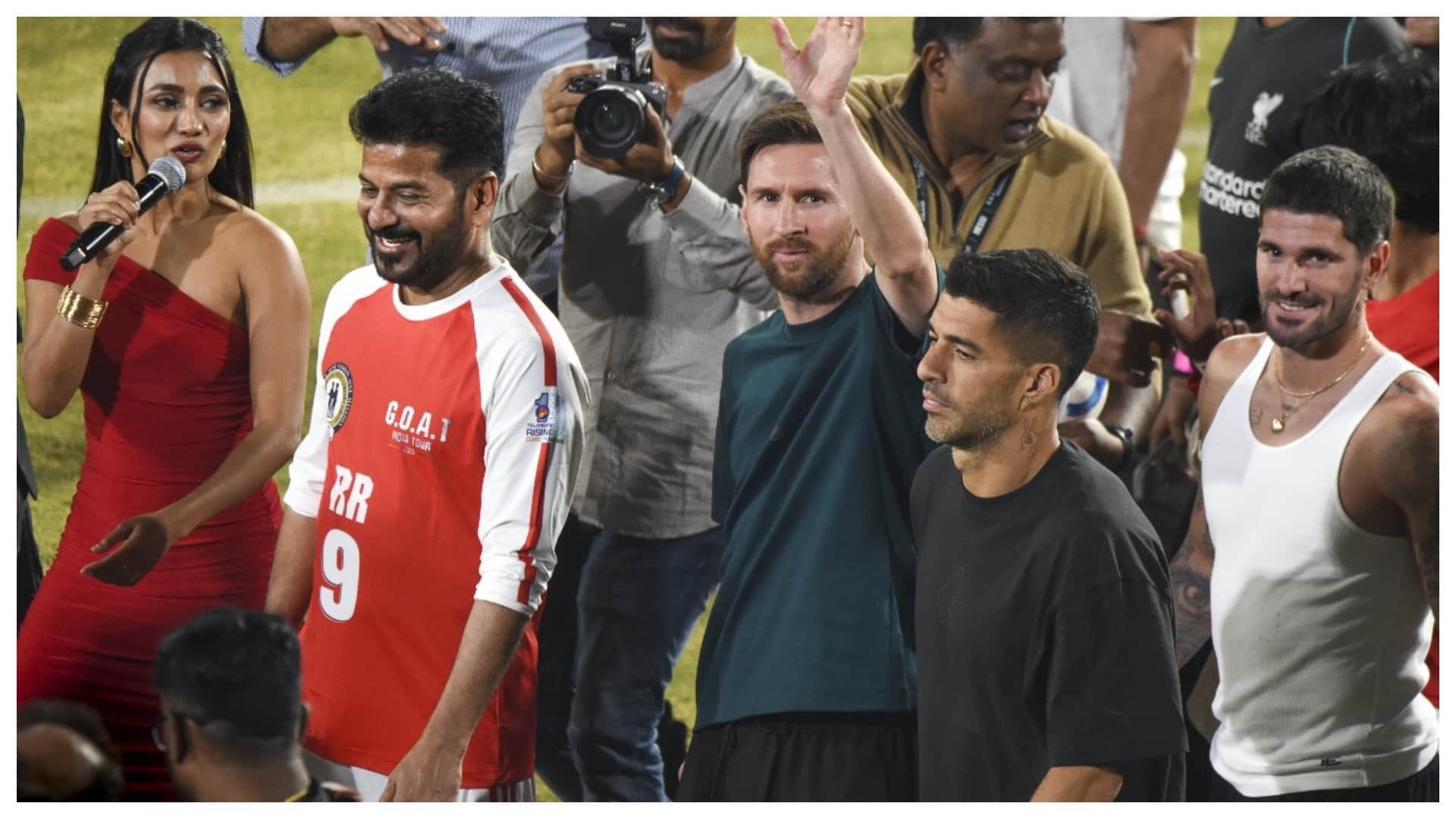 Lionel Messi India tour Participated in exhibition match at Rajiv Gandhi International Stadium, Hyderabad