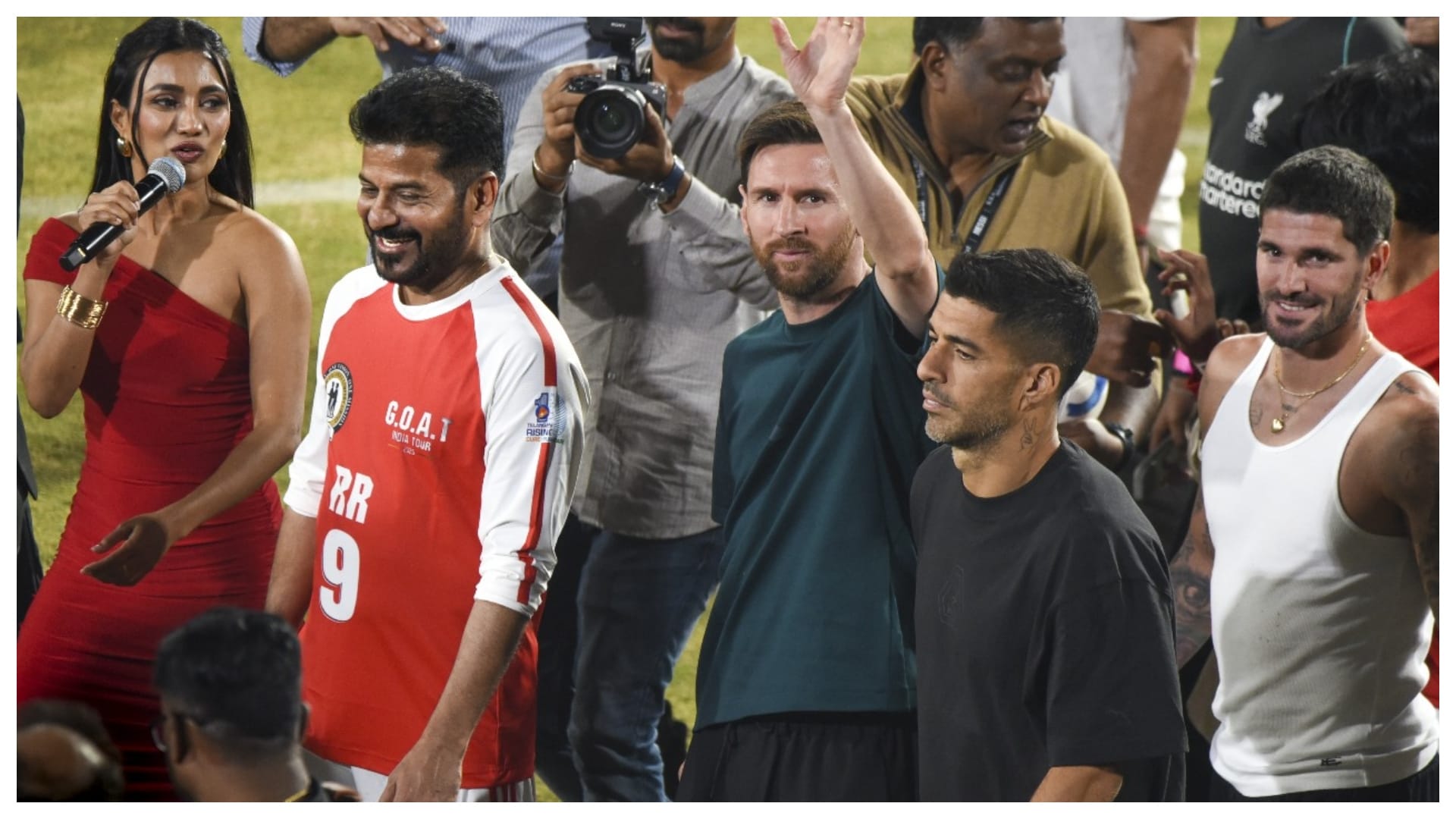 Lionel Messi India tour Participated in exhibition match at Rajiv Gandhi International Stadium, Hyderabad
