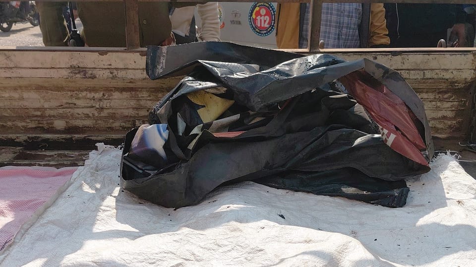 Panic grips the area after the body of an unknown woman was found in a sack police are working to identify th