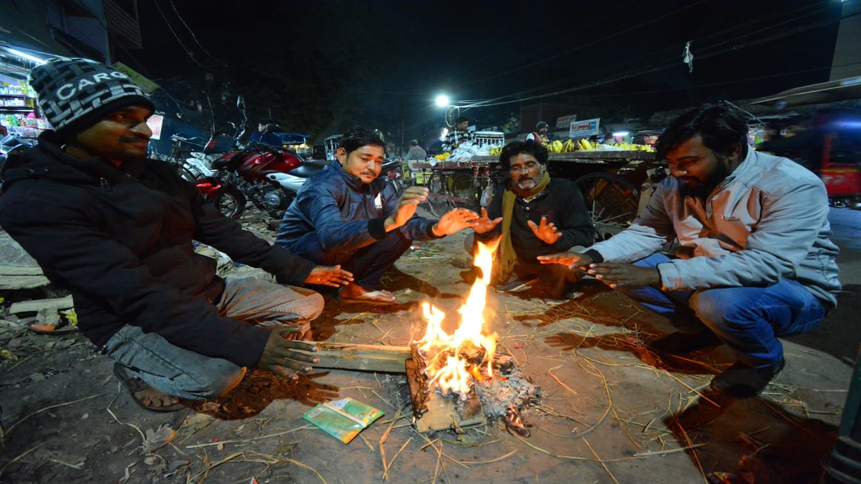 Cold set in during the day, cold winds increased the trouble, temperature will fall further in the next seven