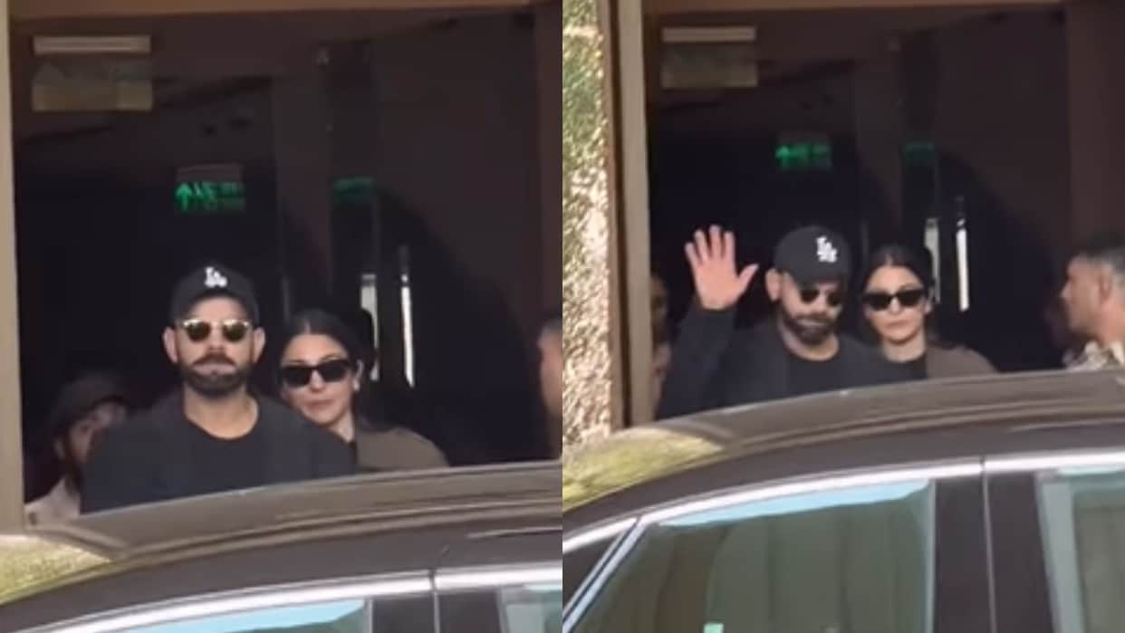 virat kohli anushka sharma mumbai airport arrival virushka sweet moment fans reaction