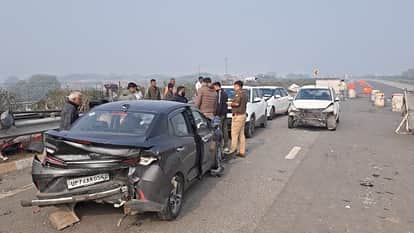 Nine Injured Including Four Women in Two Accidents on Baghpat Elevated Road Amid Dense Fog