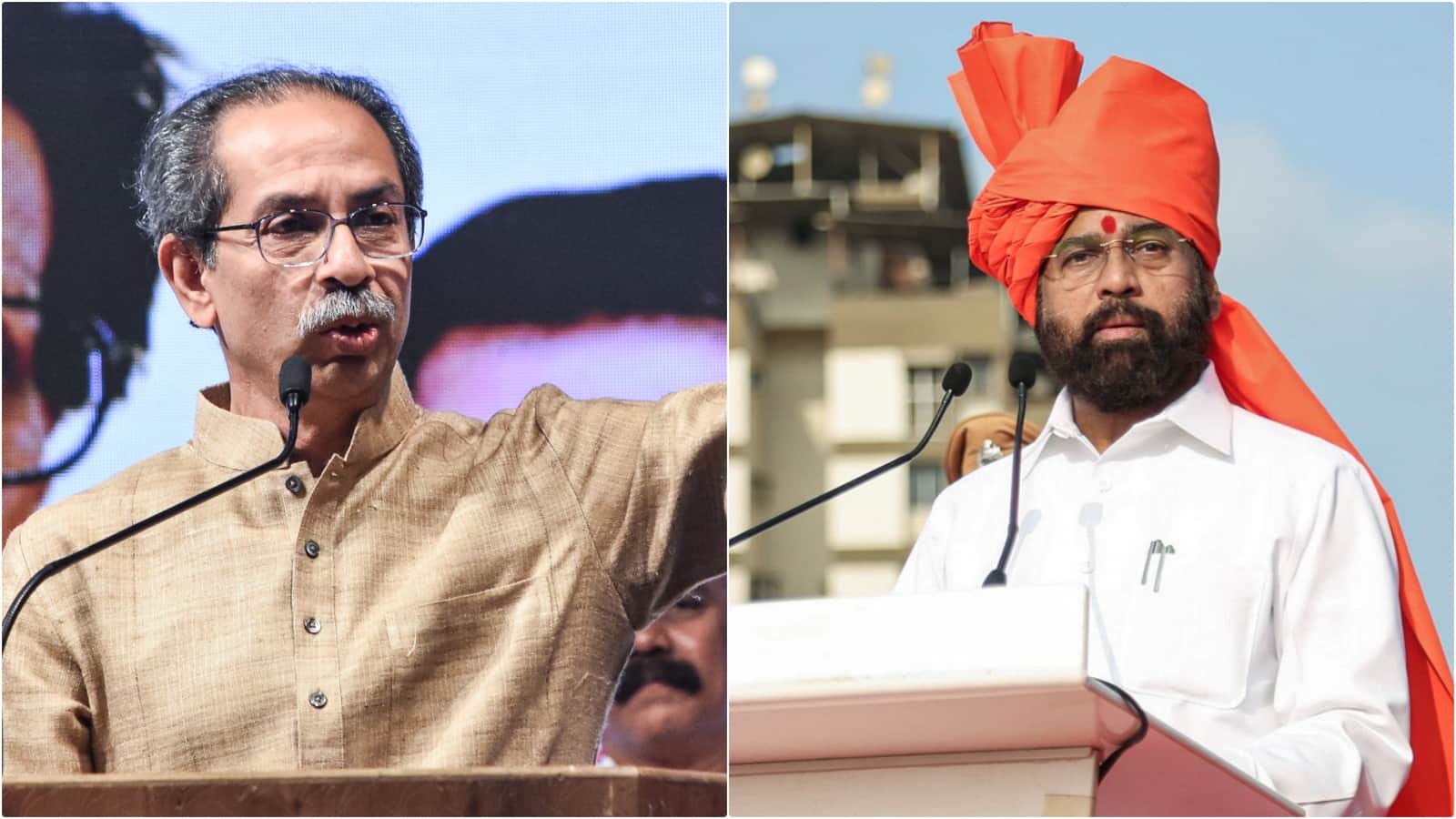 उद्धव ठाकरे और एकनाथ शिंदे (फाइल फोटो)