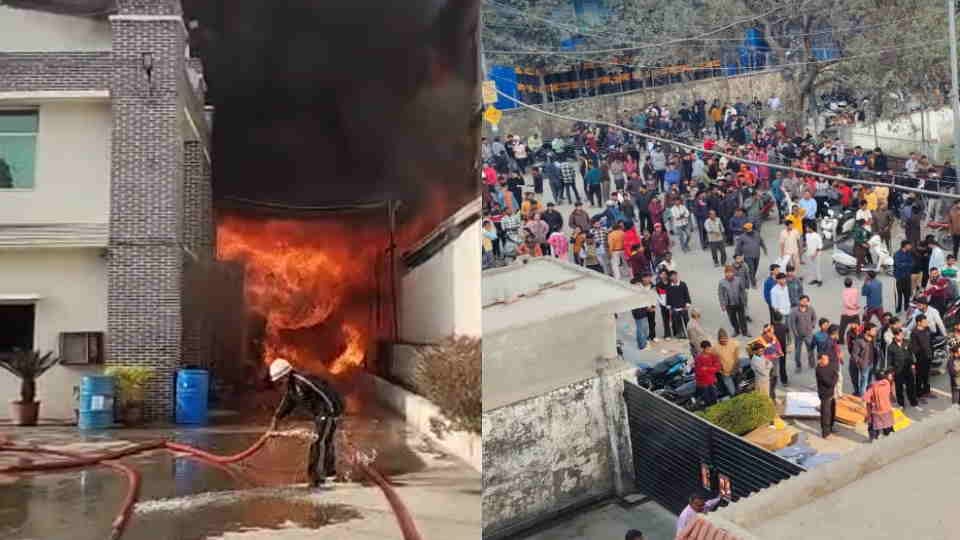 Dehradun News fire broke out in perfume manufacturing factory In selaqui People In panic