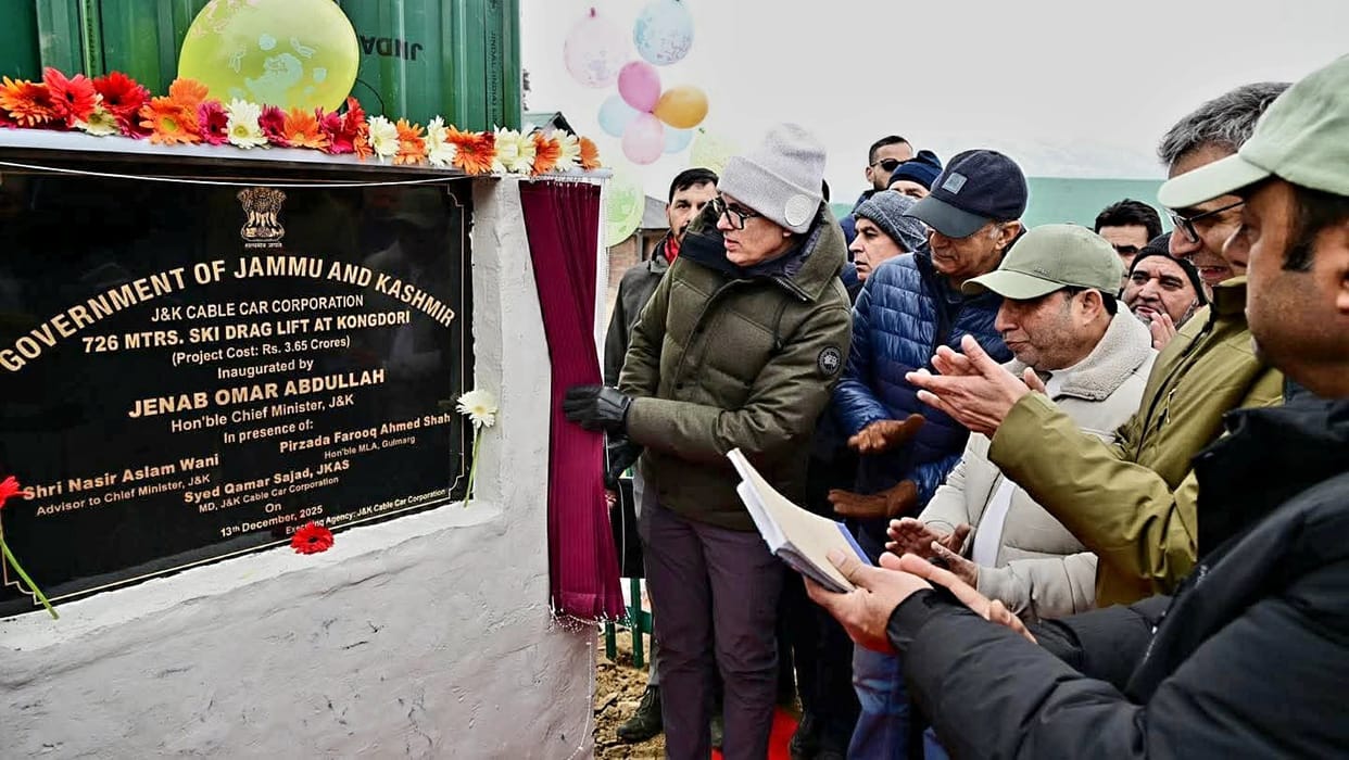 Tourists can now enjoy a revolving restaurant in Gulmarg.