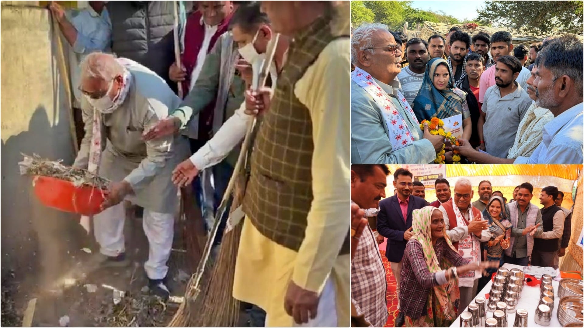 मंत्री मदन दिलावर ने झाड़ू लगाकर दिया स्वच्छता का संदेश