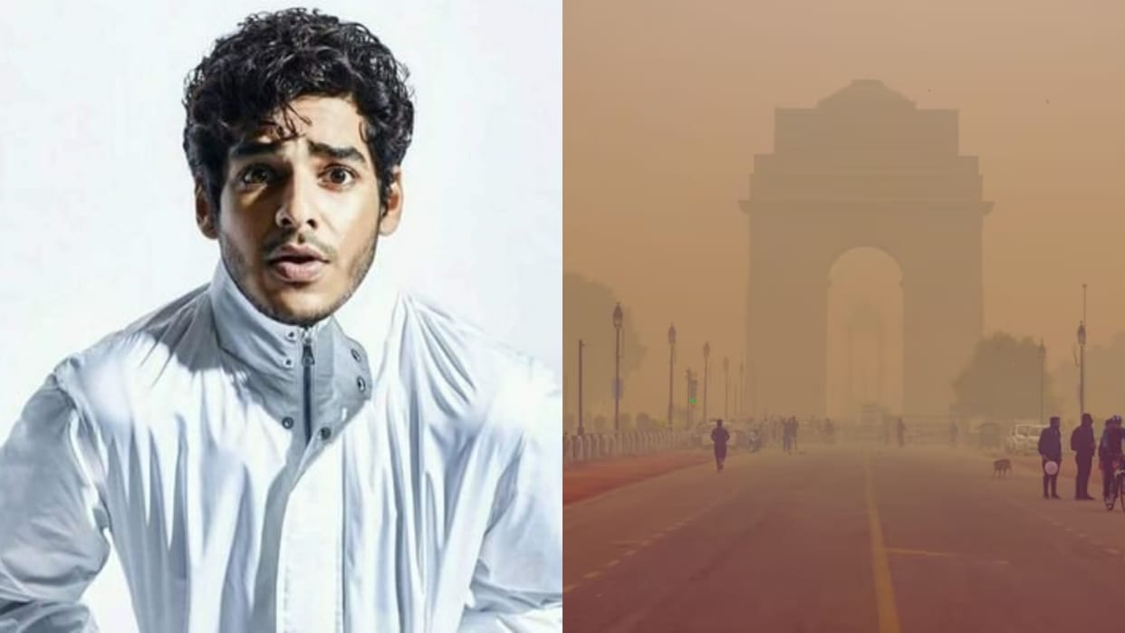 ishaan khatter reacts to delhi aqi worrying pollution stage 4 restrictions