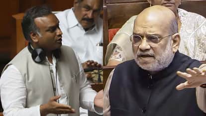 कर्नाटक के मंत्री प्रियांक खरगे और केंद्रीय गृह मंत्री अमित शाह