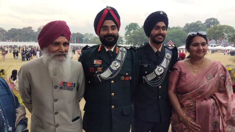 IMA POP: दादा ने लड़ी चीन के साथ लड़ाई, अब पोता बना लेफ्टिनेंट, परदादा भी कर चुके देश सेवा