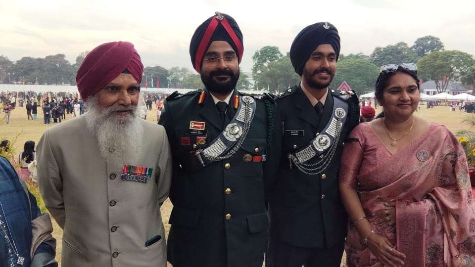 IMA POP Dehradun grandfather fought inwar against China now  grandson has become a lieutenant