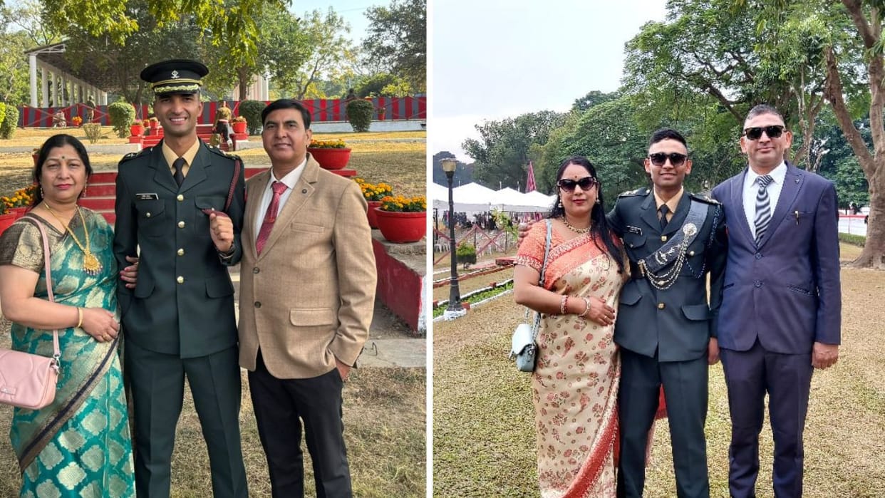 A son and daughter from Himachal become officers in the Army and Air Force