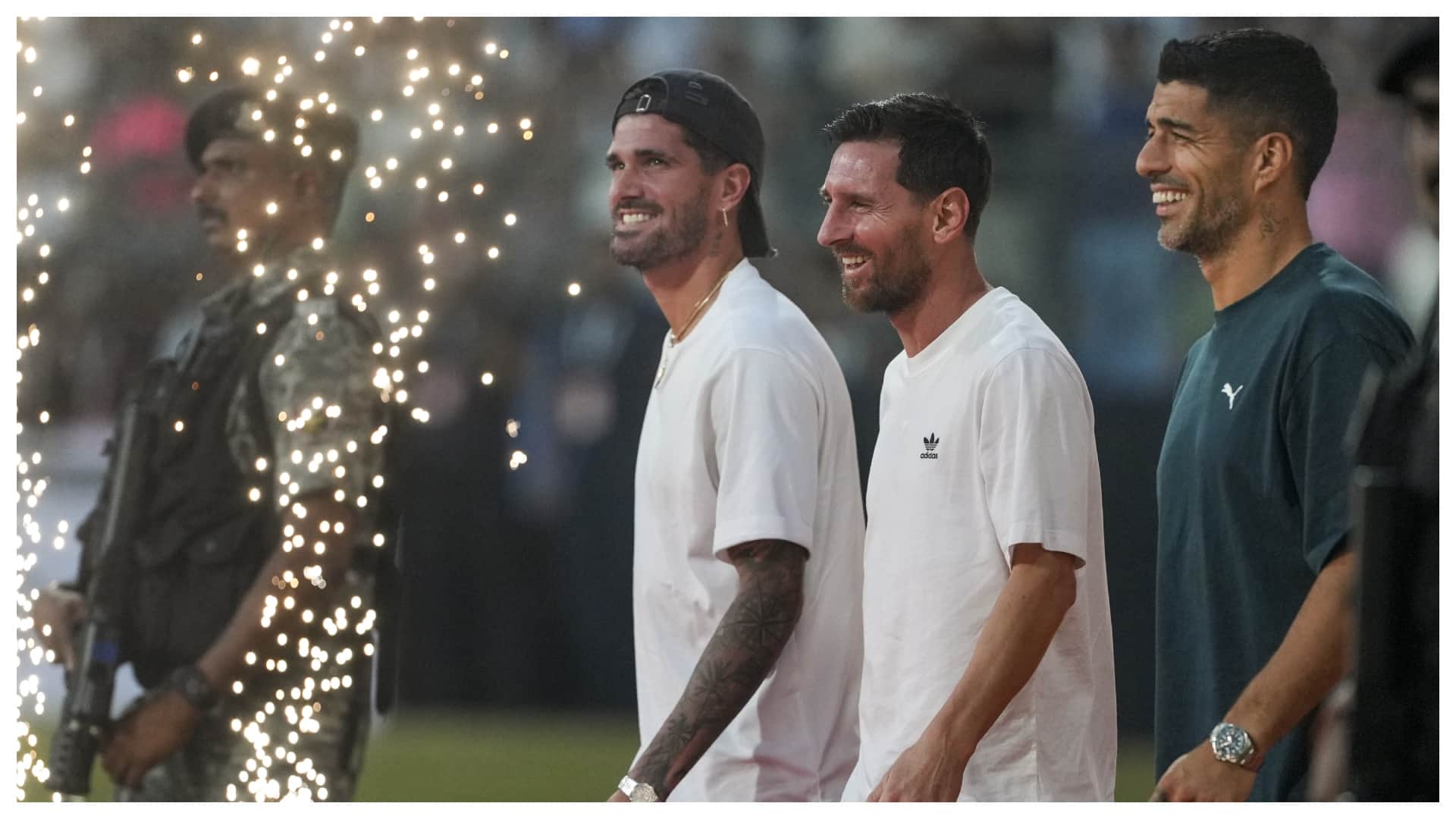 Lionel Messi GOAT India tour Argentina Football star come together with Sachin Tendulkar at Wankhede photos