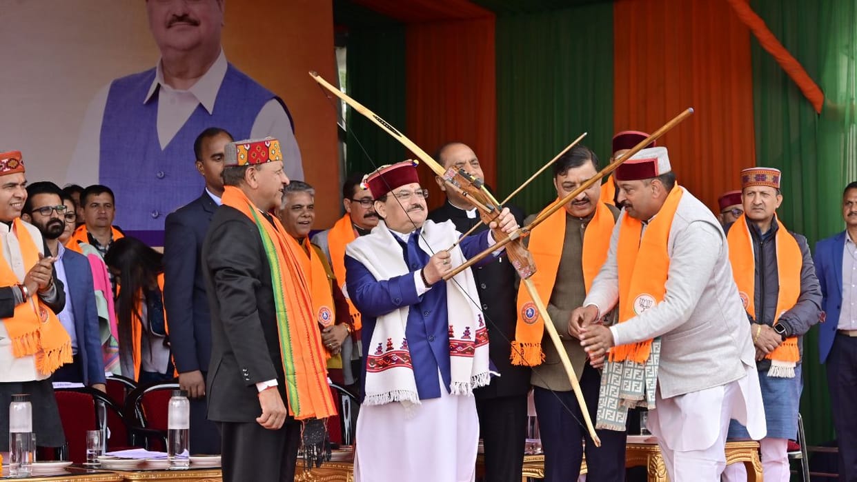 JP Nadda Attacking the state Congress government launched his election campaign