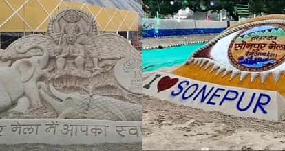 Madhurendra Kumar sets world record at Sonepur fair, creates new art example with 50 sand sculptures
