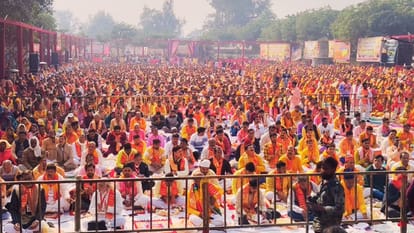 सुंदरकांड पाठ में उमड़ा जनसैलाब।