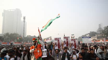 Congress mega rally: Supporters and workers arrived in Delhi from South India as well