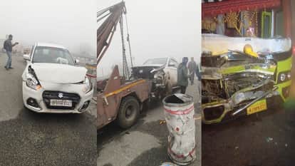 Dense Fog Triggers Multiple Vehicle Collision on Agra Lucknow Expressway