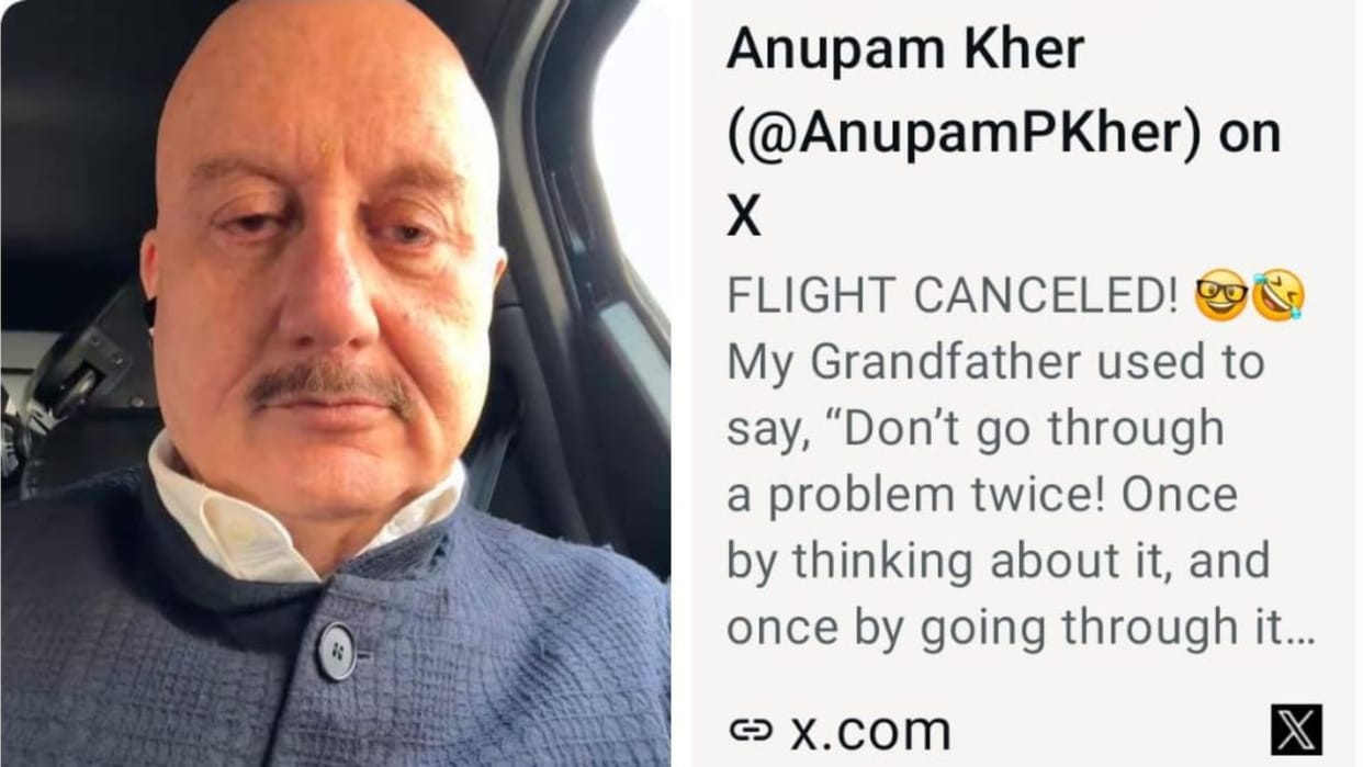 Anupam Kher arrives in Varanasi Makes big statement regarding flight cancellation incident